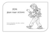 Kim gaat naar school, versjes met kleurplaten