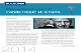 Nieuwsbrief van het Fonds Roger Dillemans