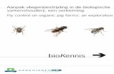 Aanpak vliegenbestrijding in de biologische varkenshouderij
