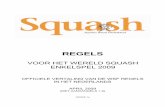 Regels voor het wereld squash enkelspel