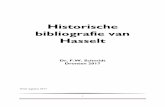 Historische bibliografie van Hasselt Dr. FW Schmidt Dronten 2016