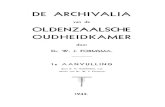 Inventaris archivalia van de Oldenzaalsche Oudheidkamer 1336 ...