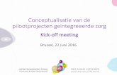 Kick-off meeting Conceptualisatie van de pilootprojecten