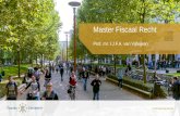 LLM Fiscaal Recht - Tilburg Law School - mastervoorlichting 10 november 2016
