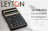 [BELGIË] Tax Shift 2016 : De maatregelen voor werkgevers