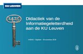Didactiek van de informatiegeletterdheid aan de KU Leuven