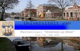Masterclass Universiteit van Schipluiden