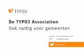 TYPO3 Association: TYPO3 voor gemeenten