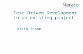 Introducing Test Driven Development to an existing environment