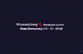WissemaGroup Breakout Lunch: Deep Democracy (12-10-2016)