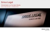 20151030 Sirius Friday seminar: Legal aspecten van sociale media wedstrijden