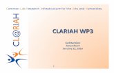 WP3: overzicht van de voortgang van WP# op de CLARIAH-dag