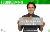 Fontys post hbo-opleiding e-Learning, avond 1