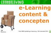 Fontys post hbo-opleiding e-Learning, Content en concept