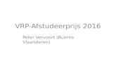 Werelddag van de Stedenbouw 2016. VRP-Afstudeerprijs 2016.