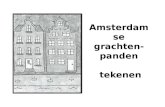 Tekenen Amsterdamse grachtenpanden