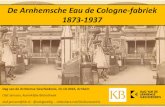 De Arnhemsche Eau de Cologne-fabriek 1873-1937