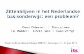 Geert Driessen, Bianca Leest, Lia Mulder, Tineke Paas, & Twan Verrijt, T. (2014). Zittenblijven in het basisonderwijs: Een probleem?