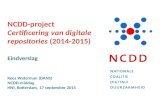 NCDD-project Certificering van digitale repositories