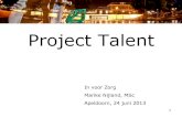 Riwis: Project talent - congres 24 juni 2013