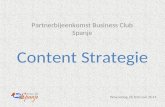 Content strategie en content marketing - partnermeeting Business Club Spanje, 26 februari 2014