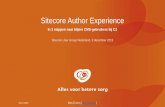 Sitecore Author Experience bij CZ