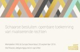 Schaarse Besluiten (Olaf Kwast / Wetgevingswerken): Werkatelier VNG & Europa Decentraal