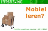 Fontys post hbo-opleiding e-Learning, mobiel leren