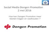 Social media Dongen Promotion 2016
