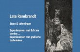 Lezing late Rembrandt  - etsen en tekeningen