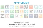 20150916 apps voor communicatieverantwoordelijken