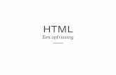 HTML opfrissing
