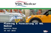 Plannen en forecasten bij VDL Nedcar