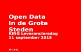 Leverenaciersbijeenkomst open data in de grote steden 11092015