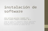 Instalación de software
