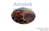 Amalek overwonnen