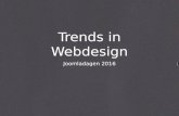 Trends in webdesign (Joomladagen 2016 )
