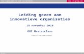 Masterclass 'Innovatief Leiderschap' - Presentatie Pierre van Amelsfoort