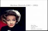 Marlene Dietrich (1901 ~ 1992)