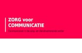17 | Zorg (voor) communicatie | HR in de Zorg 2016 |