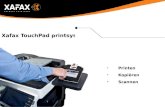 Xafax TouchPad digitaal printsysteem