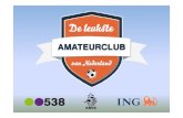 Leukste amateurclub van nederland voor branded content event