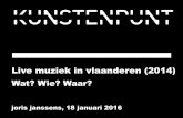 De spreiding van live muziek in vlaanderen 2014