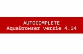 AquaBrowser versie 4.14 autocomplete