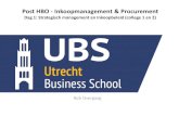 Ubs post hbo inkoopmanagement    dag 1 strategisch management en inkoopbeleid