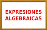 Expresiones algebraicas   3º