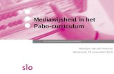 Mediawijsheid in het Pabo-curriculum