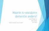 Waarin is vasculaire dementie anders av en ks def 27012016