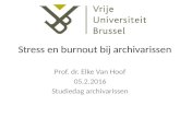 Elke Van Hoof, Resultaten werkbelevingsonderzoekVVBAD-VUB