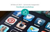 20170228 Facebook workshop - Gemeente Hoegaarden
